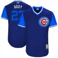 Cubs #27 Addison Russell Addy Majestic Royal 2017 Players Weekend Jersey