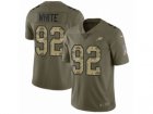 Men Nike Philadelphia Eagles #92 Reggie White Limited Olive Camo 2017 Salute to Service NFL Jersey