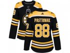 Women Adidas Boston Bruins #88 David Pastrnak Black Home Authentic Stitched NHL Jersey