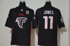 Mens Atlanta Falcons #11 Julio Jones Black 2020 Big Logo Number Vapor