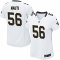 Womens Nike New Orleans Saints #56 Michael Mauti Limited White NFL Jersey