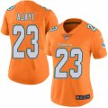 Womens Nike Miami Dolphins #23 Jay Ajayi Limited Orange Rush NFL Jersey