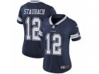 Women Nike Dallas Cowboys #12 Roger Staubach Vapor Untouchable Limited Navy Blue Team Color NFL Jersey