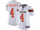 Women Nike Cleveland Browns #4 Britton Colquitt Vapor Untouchable Limited White NFL Jersey