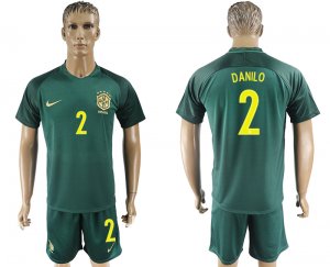 2017-18 Brazil 2 DANILO Away Soccer Jersey