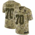 Mens Nike Carolina Panthers #70 Trai Turner Limited Camo 2018 Salute to Service NFL Jersey