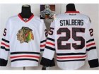 NHL Chicago Blackhawks #25 stalberg White 2015 Stanley Cup Champions jerseys