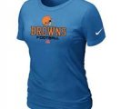 Women Cleveland Browns light blue T-Shirt