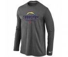 Nike San Diego Charger Critical Victory Long Sleeve T-Shirt D.Grey