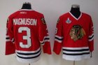 2010 stanley cup champions blackhawks #3 magnuson red