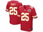 Mens Nike Kansas City Chiefs #25 Marqueston Huff Elite Red Team Color NFL Jersey