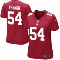 Womens Nike New York Giants #54 Olivier Vernon Limited Red Alternate NFL Jersey
