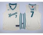 Youth nba new orleans hornets #7 lin white[2015 Christmas edition]