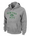 New York Jets Heart & Soul Pullover Hoodie Grey