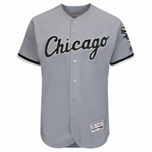 Men\'s Chicago White Sox Blank Majestic Gray Road Flexbase Authentic Collection Team Jersey