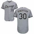Men's Majestic Chicago White Sox #30 David Robertson Grey Flexbase Authentic Collection MLB Jersey
