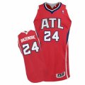 Mens Adidas Atlanta Hawks #24 Kent Bazemore Authentic Red Alternate NBA Jersey