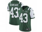 Mens Nike New York Jets #43 Julian Howsare Vapor Untouchable Limited Green Team Color NFL Jersey