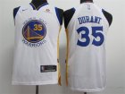 Warriors #35 Kevin Durant White Youth Nike Authentic Jersey