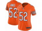 Women Nike Chicago Bears #52 Christian Jones Vapor Untouchable Limited Orange Rush NFL Jersey