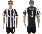2017-18 Juventus FC 3 CHIELLINI Home Soccer Jersey