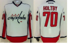 Capitals #70 Braden Holtby White Stitched NHL Jersey