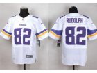 Nike Minnesota Vikings #82 Kyle Rudolph White Team Color Men Stitched jerseys(Elite)