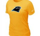Women Carolina Panthers Yellow T-Shirts