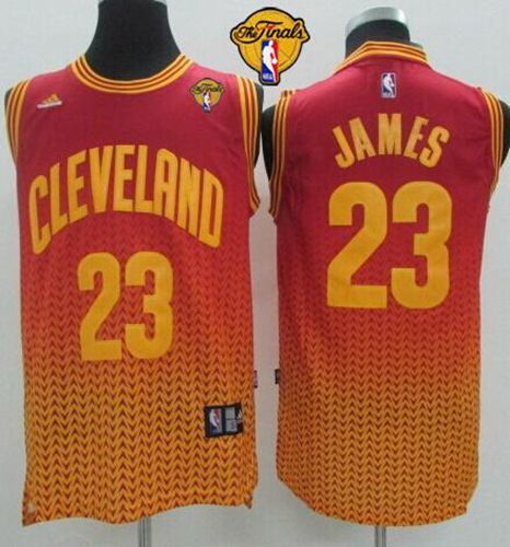 NBA Cleveland Cavaliers #23 LeBron James Red Resonate Fashion The Finals Patch Stitched Jerseys