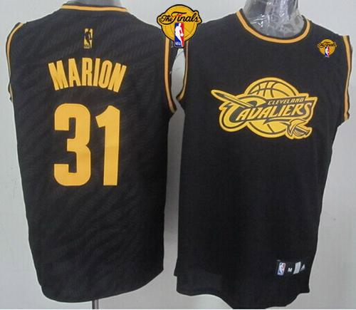 NBA Cleveland Cavaliers #31 Shawn Marion Black Precious Metals Fashion The Finals Patch Stitched Jerseys