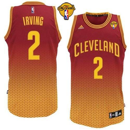 NBA Cleveland Cavaliers#2 Kyrie Irving Red Resonate Fashion Swingman The Finals Patch Stitched Jerseys