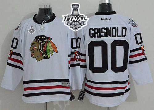 NHL Chicago Blackhawks #00 Clark Griswold White 2015 Winter Classic 2015 Stanley Cup Stitched Jerseys