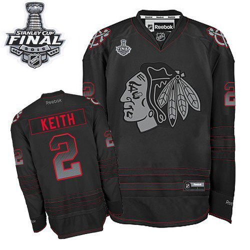 NHL Chicago Blackhawks #2 Duncan Keith Black Accelerator 2015 Stanley Cup Stitched Jerseys