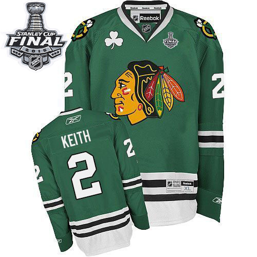 NHL Chicago Blackhawks #2 Duncan Keith Green 2015 Stanley Cup Stitched Jerseys