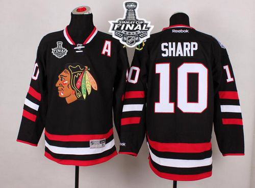 NHL Chicago Blackhawks #10 Patrick Sharp Black 2014 Stadium Series 2015 Stanley Cup Stitched Jerseys