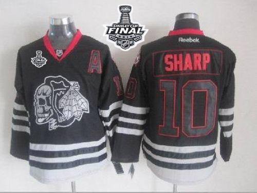 NHL Chicago Blackhawks #10 Patrick Sharp New Black Ice 2015 Stanley Cup Stitched Jerseys