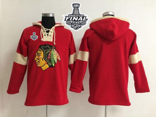 NHL Chicago Blackhawks Blank Red 2015 Stanley Cup Pullover Jerseys