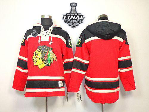 NHL Chicago Blackhawks Blank Red Sawyer Hoodie Sweatshirt 2015 Stanley Cup Stitched Jerseys