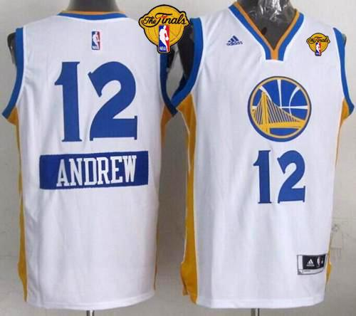 NBA Golden State Warrlors #12 Andrew Bogut White 2014-15 Christmas Day The Finals Patch Stitched Jerseys