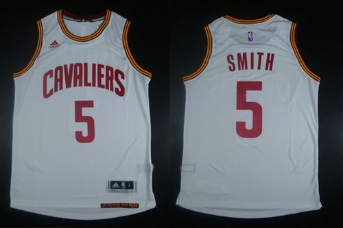 NBA Youth Revolution 30 Cleveland Cavaliers #5 J.R. Smith White Stitched Jerseys