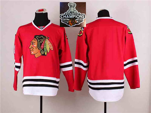 NHL Chicago Blackhawks Blank Red 2014 Stadium Series 2015 Stanley Cup Champions jerseys