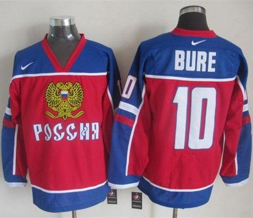 NHL Vancouver Canucks #10 Pavel Bure Red Blue Nike Throwback Stitched jerseys