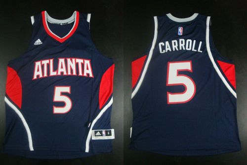 NBA Revolution 30 Atlanta Hawks #5 DeMarre Carroll Blue Stitched Jerseys