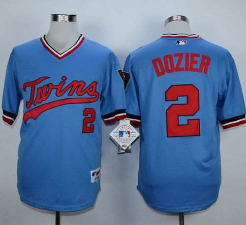 MLB Minnesota Twins #2 Brian Dozier Light Blue 1984 jerseys