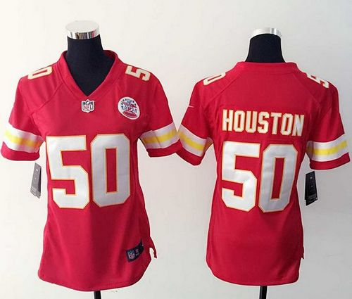 Women Nike Kansas City Chiefs #50 Justin Houston Red jerseys