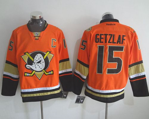 Anaheim Ducks #15 Ryan Getzlaf Orange Alternate Stitched NHL Jersey