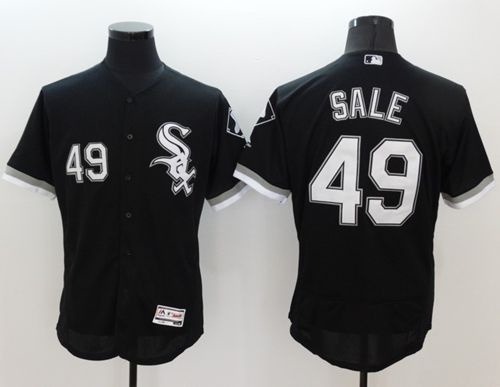 Men Chicago White Sox #49 Chris Sale Black Flexbase Authentic Collection Stitched Baseball Jersey