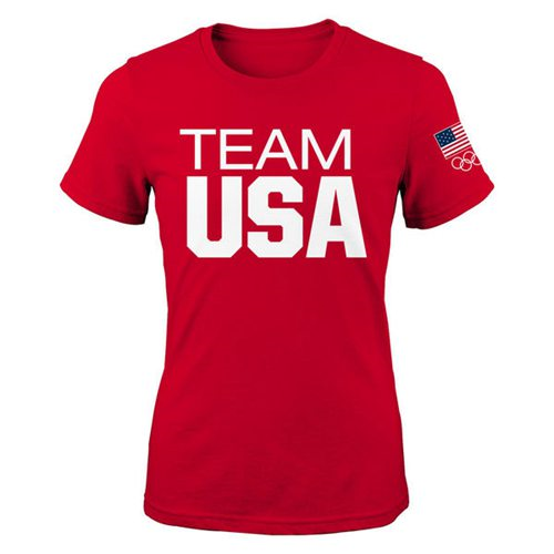 Womens Team USA Coast to Coast T-Shirt Red
