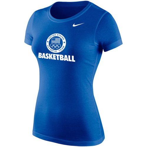 Womens Team USA Nike Basketball Core T-Shirt Royal