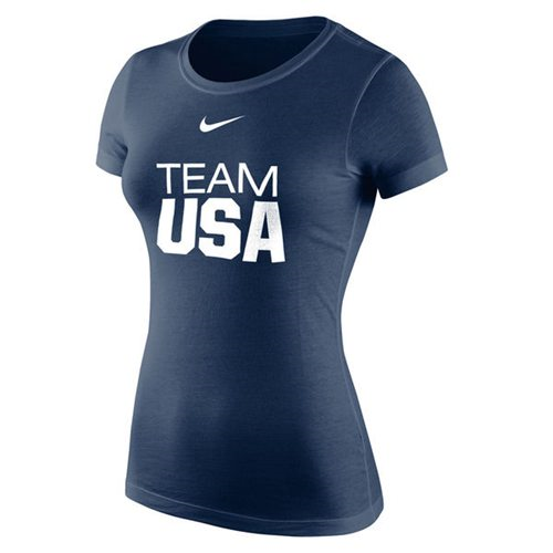 Womens Team USA Nike Core Team T-Shirt Navy